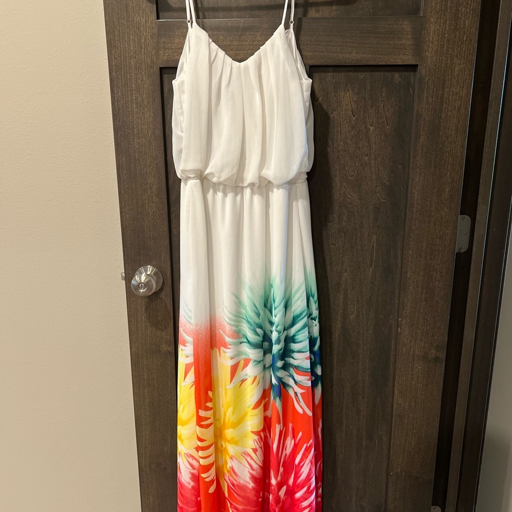 Colorful Floral Maxi Dress